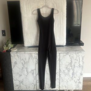 Black body-conscious catsuit